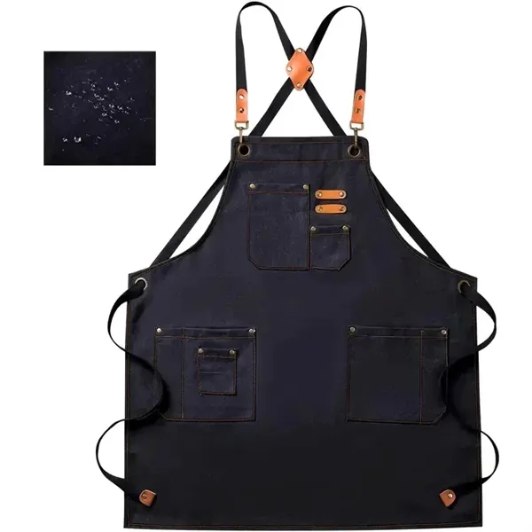 Canvas Apron With Detachable Name Patch... from ASI 98766 Yanlee Trading Co Ltd