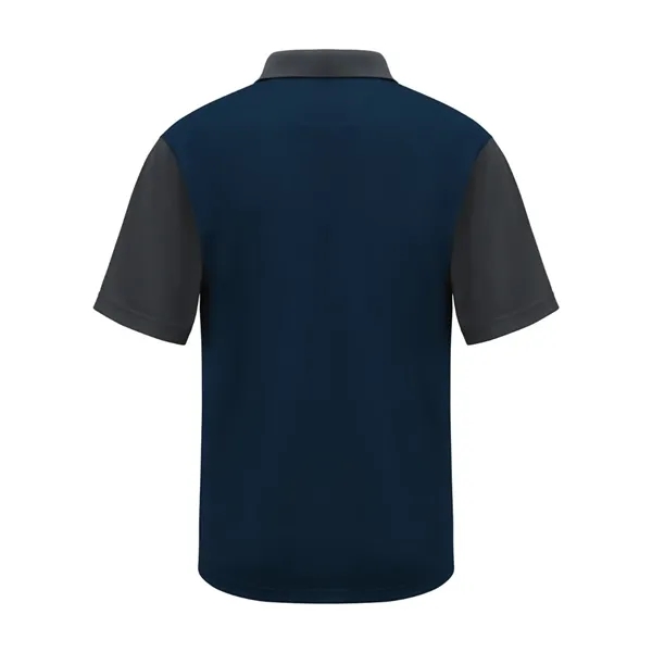 Short Sleeve Performance Knit Color-Block Polo... from ASI 84358 S&S Activewear