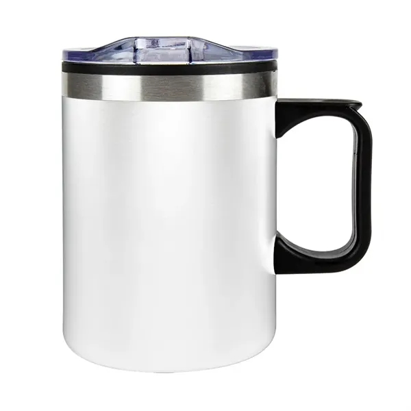 14 oz. insulated stainless steel mug with handle and locking lid.... from ASI 88060 Snugz/USA Inc