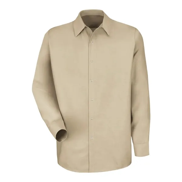 Long sleeve workshirt with a two-piece convertible collar and no chest... from ASI 84358 S&S Activewear