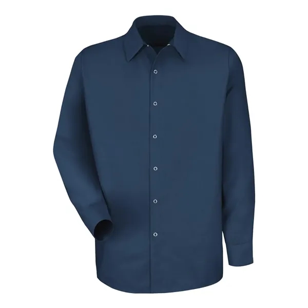 Long sleeve workshirt with a two-piece convertible collar and no chest... from ASI 84358 S&S Activewear