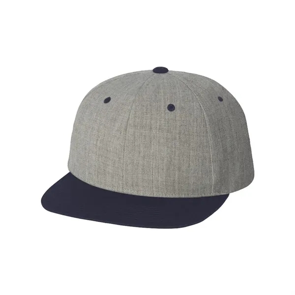 Acrylic/wool Yupoong cap with a structured, high-profile, six-panel construction, flat bill,... from ASI 88060 Snugz/USA Inc / Sweda®