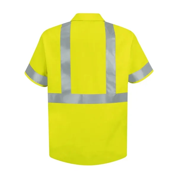 High Visibility Safety Short Sleeve Work Shirt Tall Sizes... from ASI 84358 S&S Activewear
