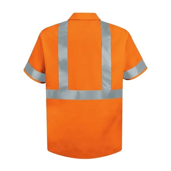 High Visibility Safety Short Sleeve Work Shirt Tall Sizes... from ASI 84358 S&S Activewear