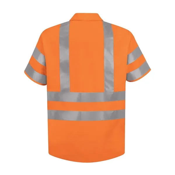High Visibility Safety Short Sleeve Work Shirt Tall Sizes... from ASI 84358 S&S Activewear