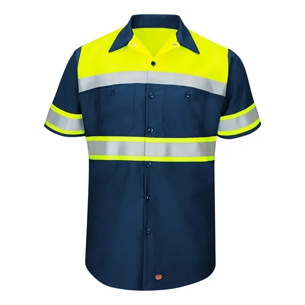 Hi-Visibility Colorblock Ripstop Short Sleeve Work Shirt... from ASI 84358 S&S Activewear