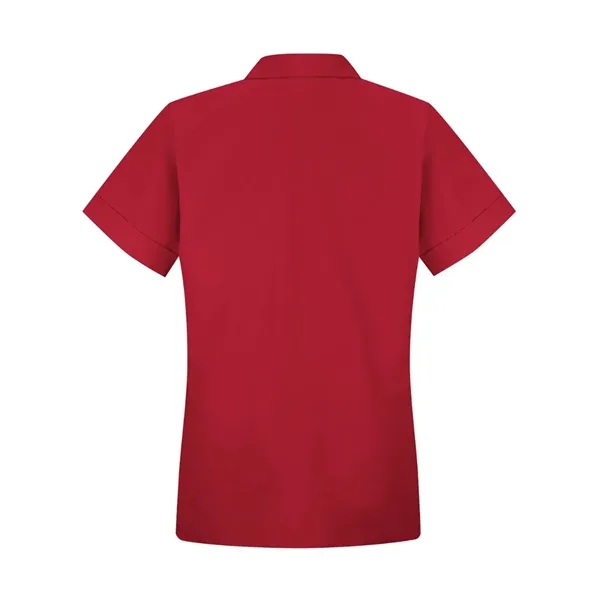 Loose fit short sleeve smock with button front and open collar.... from ASI 84358 S&S Activewear