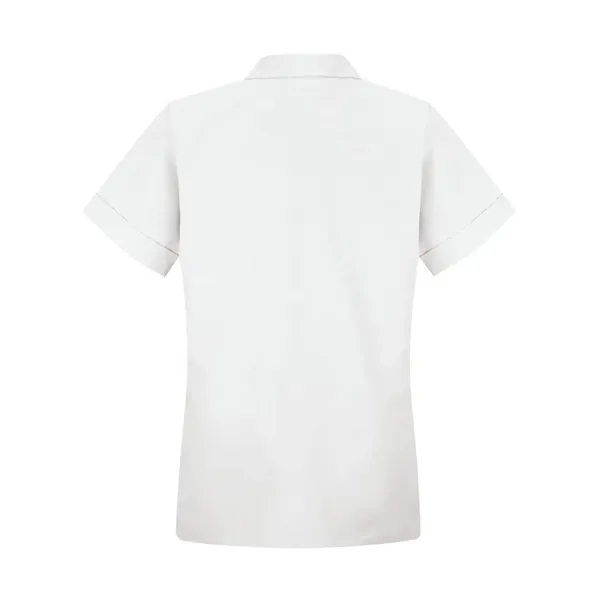 Loose fit short sleeve smock with button front and open collar.... from ASI 84358 S&S Activewear