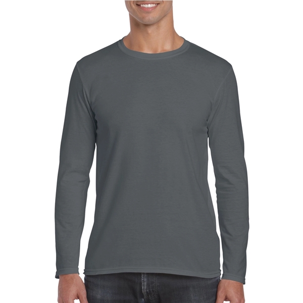 4.5 oz Gildan t-shirt with long sleeves that's made of 100%... from ASI 39552 BEL Promo