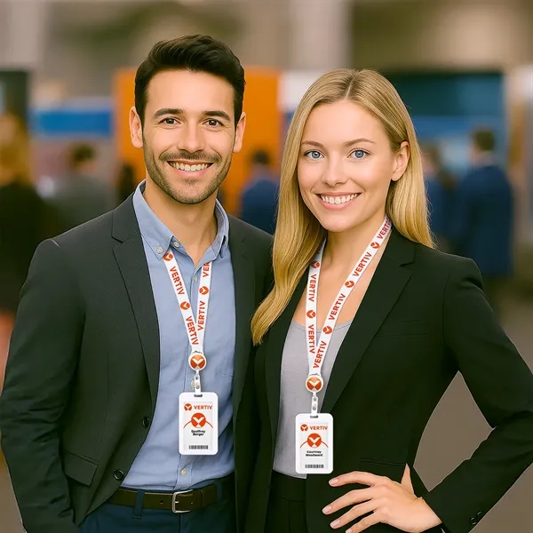 Each badge holder includes a digital printed logo on the backside.... from ASI 93987 Martini-Vispak Inc.