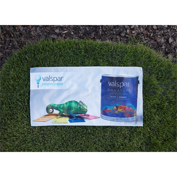 Small Beach Towel 22" x 42" polyester front, reverses to cotton... from ASI 79750 Pro Towels / Pro Vision