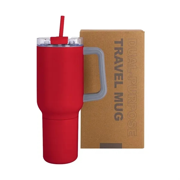 22 oz. double wall stainless steel travel mug with 12 oz,... from ASI 88060 Snugz/USA Inc