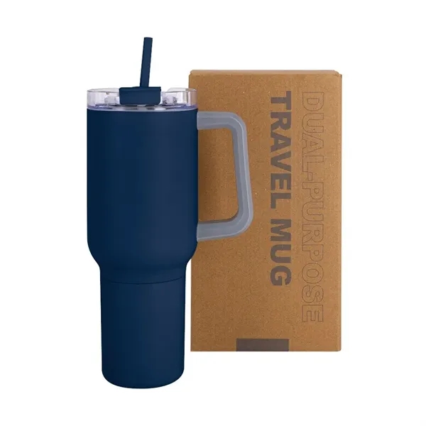 22 oz. double wall stainless steel travel mug with 12 oz,... from ASI 88060 Snugz/USA Inc