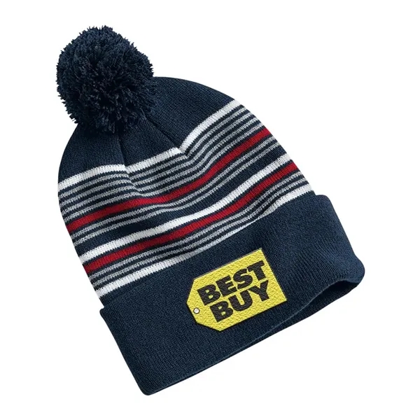 Pom-pom knit cap made of 100% acrylic.... from ASI 88060 Snugz/USA Inc