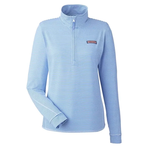 Vineyard Vines Women's Microstripe Sankaty Half-Zip Pullover... from ASI 84358 S&S Activewear