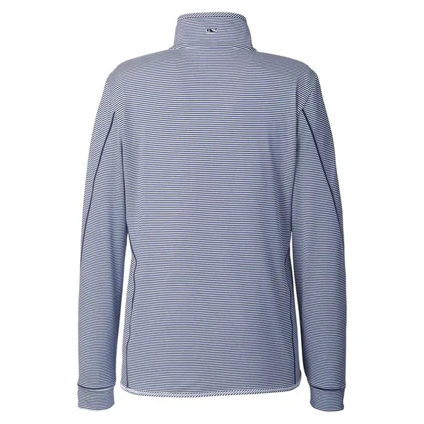 Vineyard Vines Women's Microstripe Sankaty Half-Zip Pullover... from ASI 84358 S&S Activewear