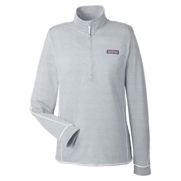Vineyard Vines Women's Microstripe Sankaty Half-Zip Pullover... from ASI 84358 S&S Activewear