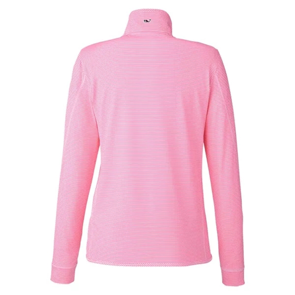 Vineyard Vines Women's Microstripe Sankaty Half-Zip Pullover... from ASI 84358 S&S Activewear
