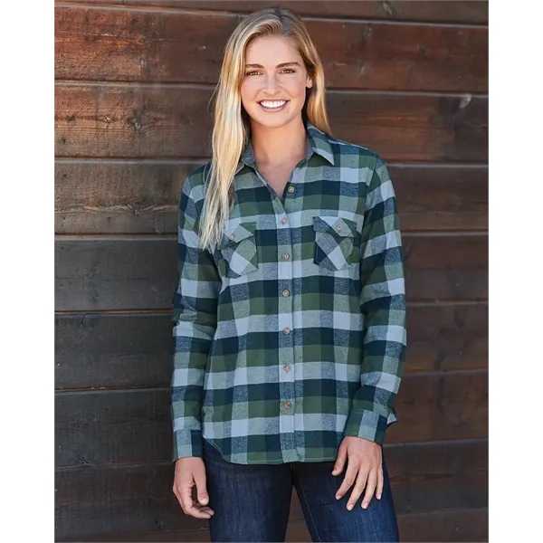 Weatherproof Vintage Women's Brushed Flannel Long Sleeve Shirt. Blank.... from ASI 84358 S&S Activewear
