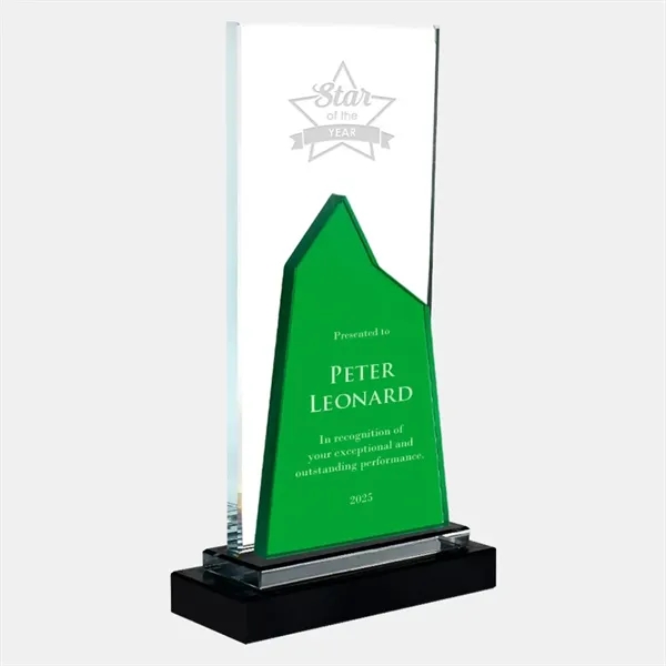 Personalize this color mountain award with black base by engraving the... from ASI 47791 Best Deal Awards