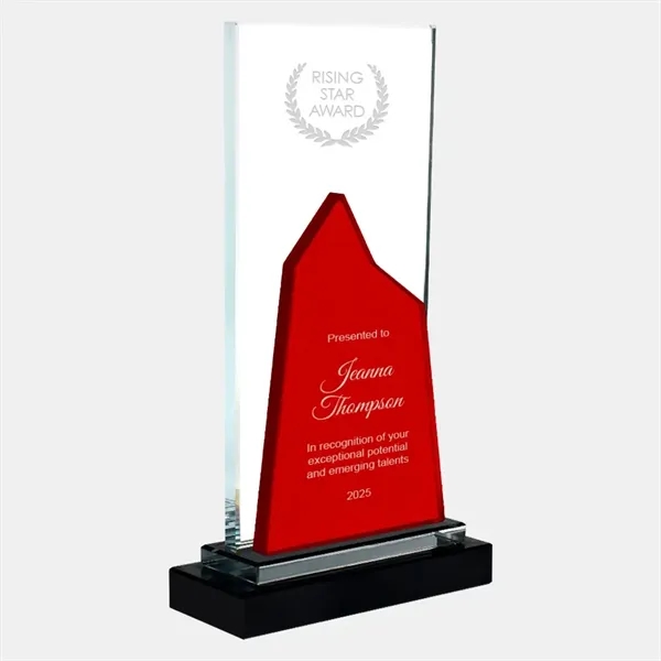 Personalize this color mountain award with black base by engraving the... from ASI 47791 Best Deal Awards