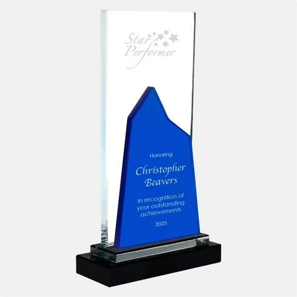 Personalize this color mountain award with black base by engraving the... from ASI 47791 Best Deal Awards
