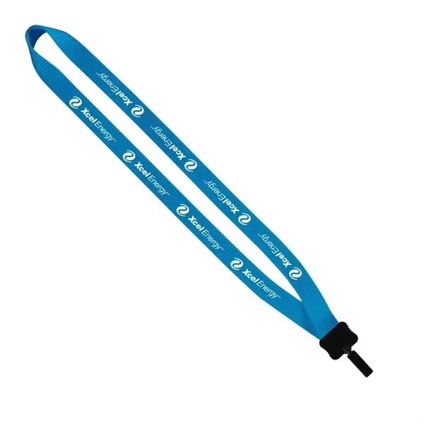 3/4" x 17" smooth nylon lanyard with plastic clamshell and bulldog... from ASI 88060 Snugz/USA Inc / SnugZ USA®