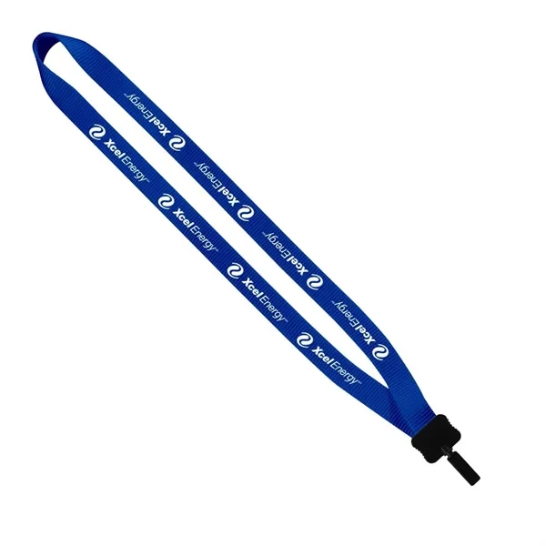 3/4" x 17" smooth nylon lanyard with plastic clamshell and bulldog... from ASI 88060 Snugz/USA Inc / SnugZ USA®