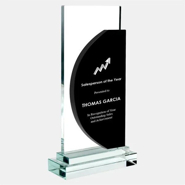 Personalize this color half moon award with clear base by engraving... from ASI 47791 Best Deal Awards