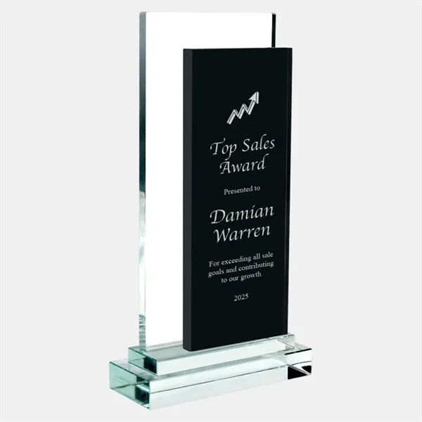 Personalize this color rectangle award with clear base by engraving the... from ASI 47791 Best Deal Awards