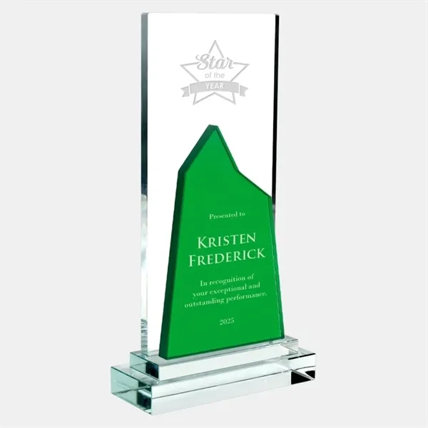Personalize this color mountain award with clear base by engraving the... from ASI 47791 Best Deal Awards