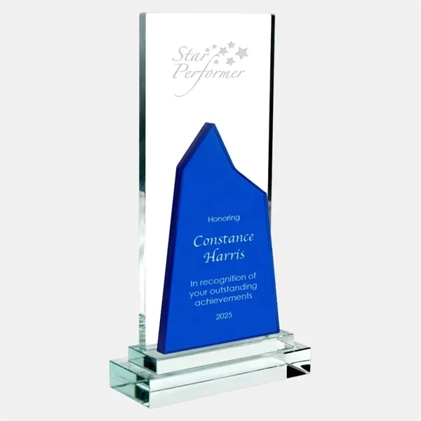 Personalize this color mountain award with clear base by engraving the... from ASI 47791 Best Deal Awards