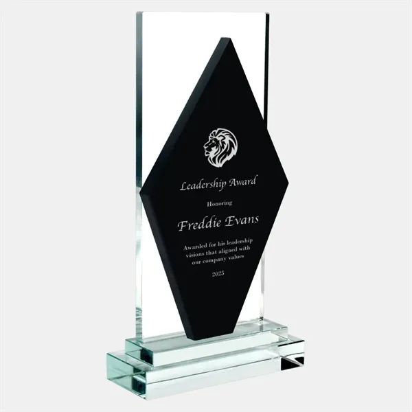Personalize this color diamond award with clear base by engraving the... from ASI 47791 Best Deal Awards