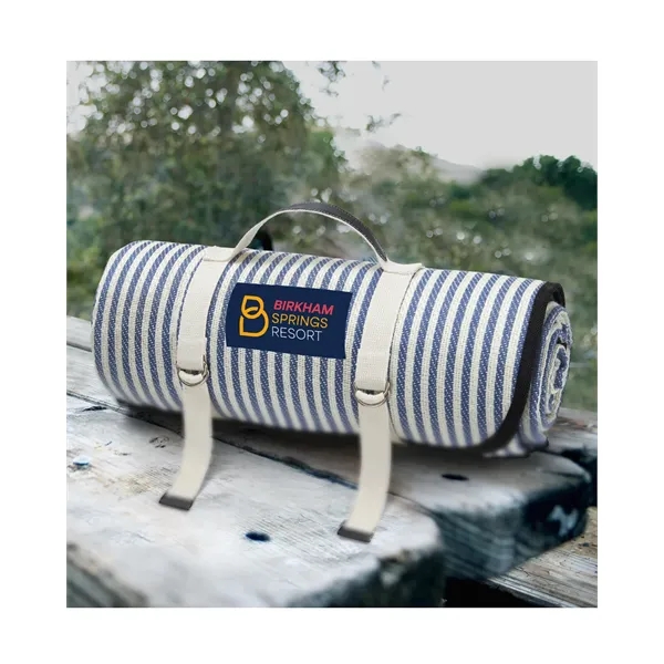 59" x 79" outdoor picnic blanket with a water-repellent base and... from ASI 79530 Prime Line