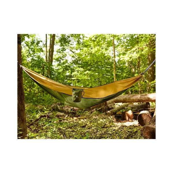 Portable hammock with two polyester straps, two iron carabiners, and a... from ASI 79530 Prime Line