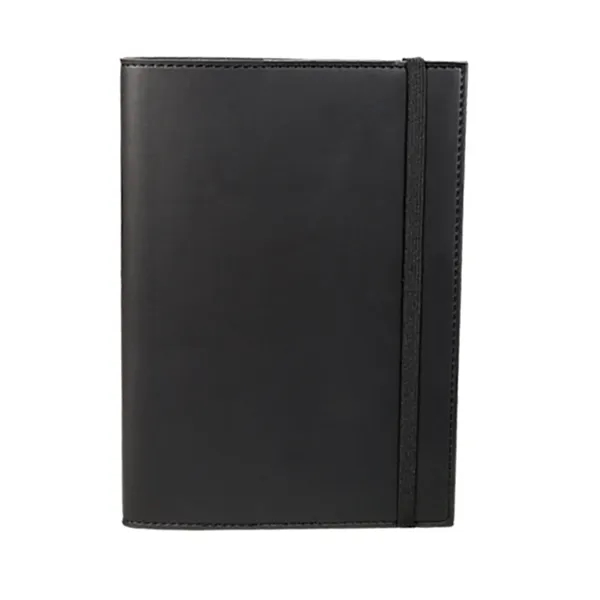 Refillable journal with soft faux leather cover, pen loop and an... from ASI 79530 Prime Line