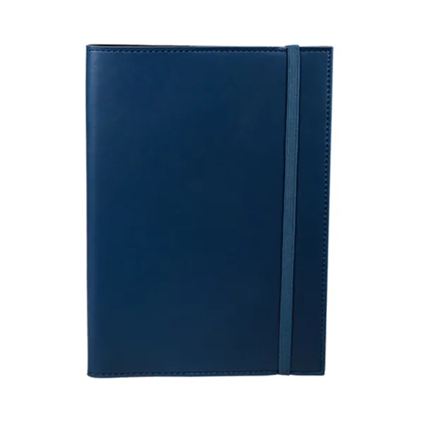 Refillable journal with soft faux leather cover, pen loop and an... from ASI 79530 Prime Line