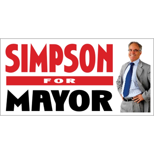 48" x 24" corrugated sign with four color process printing... from ASI 89910 Stouse, LLC