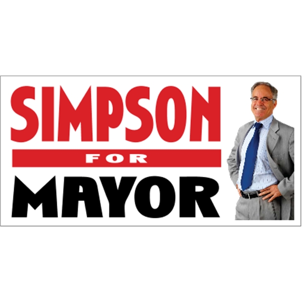 48" x 24" corrugated sign with four color process printing... from ASI 89910 Stouse, LLC