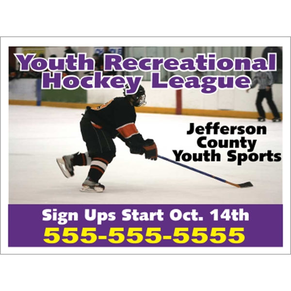 48" x 36" corrugated sign with four color process printing... from ASI 89910 Stouse, LLC