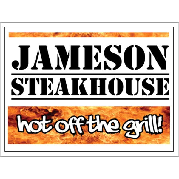 48" x 36" corrugated sign with four color process printing... from ASI 89910 Stouse, LLC