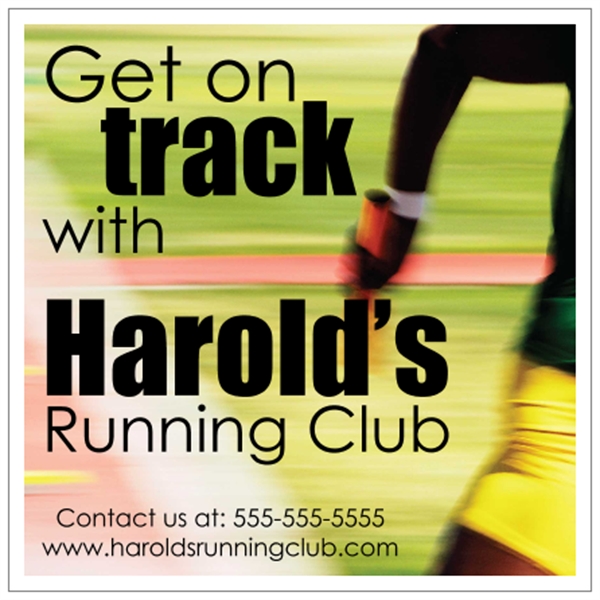 48" x 48" corrugated sign with four color process printing... from ASI 89910 Stouse, LLC