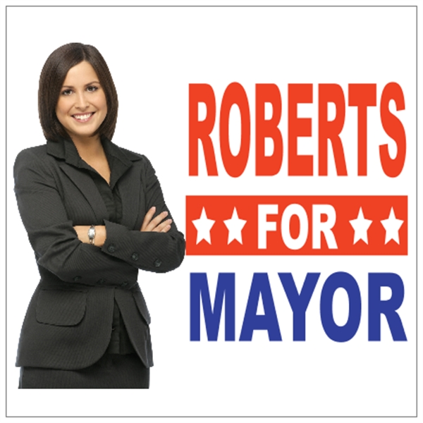 48" x 48" corrugated sign with four color process printing... from ASI 89910 Stouse, LLC