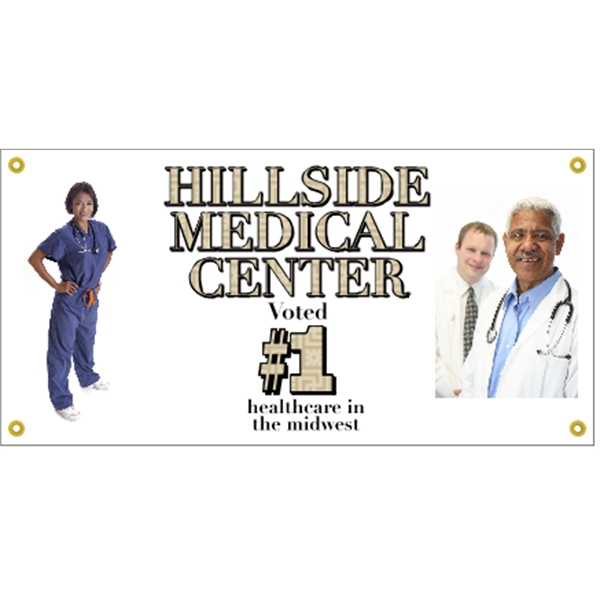 4' x 2' reinforced vinyl banner with four color process printing... from ASI 89910 Stouse, LLC