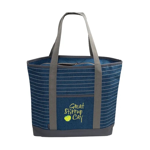 Striped canvas tote bag... from ASI 79530 Prime Line