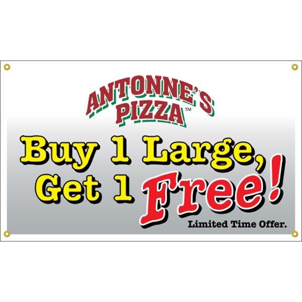 5' x 3' reinforced vinyl banner with four color process printing... from ASI 89910 Stouse, LLC
