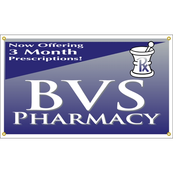 5' x 3' reinforced vinyl banner with four color process printing... from ASI 89910 Stouse, LLC