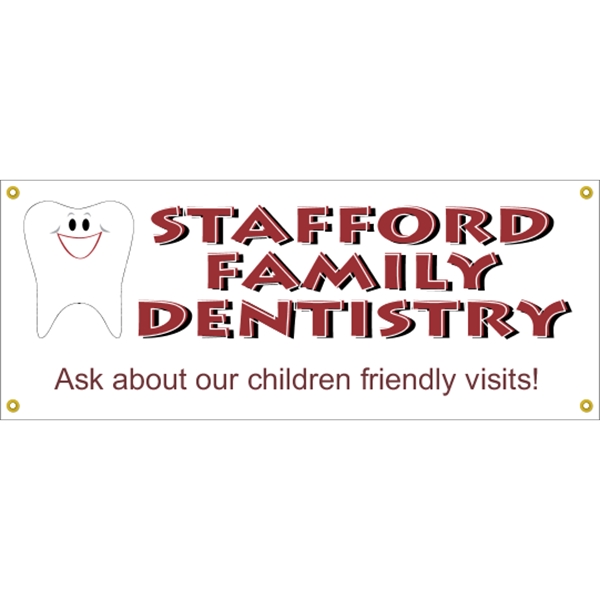 5' x 2' reinforced vinyl banner with four color process printing... from ASI 89910 Stouse, LLC