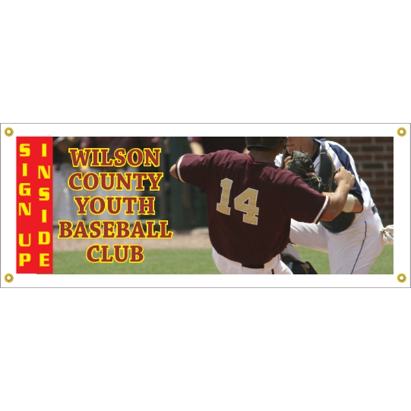 5' x 2' reinforced vinyl banner with four color process printing... from ASI 89910 Stouse, LLC
