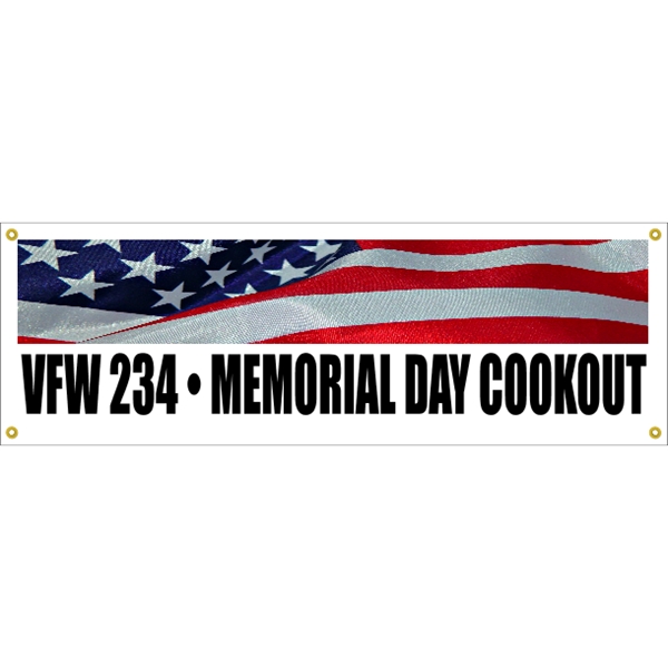 6' x 2' reinforced vinyl banner with four color process printing... from ASI 89910 Stouse, LLC